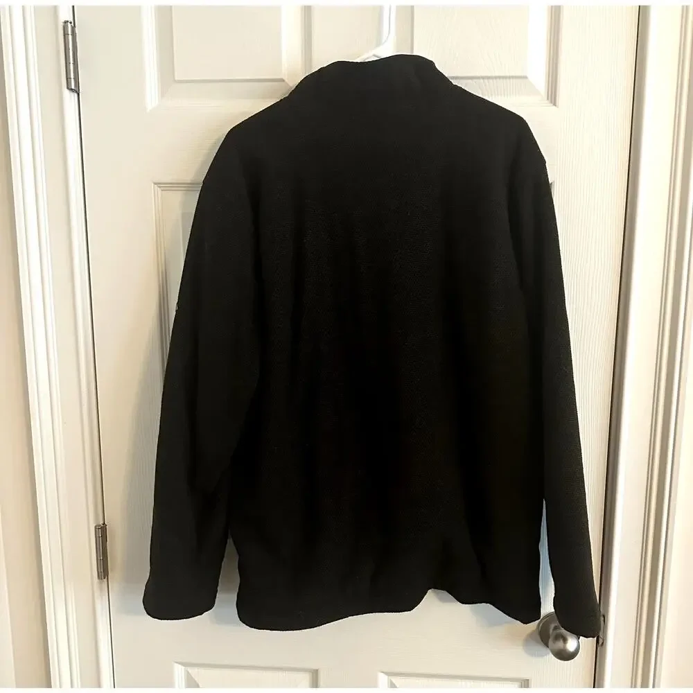 Orvis Men’s 1/4 Zip Fleece Pullover Brown Waffle Knit Sherpa-Lined Sweater XL